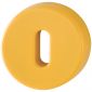 Coloured Nylon Key Escutcheon In Pairs Golden Yellow RAL1004