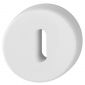 Coloured Nylon Key Escutcheon In Pairs Diamond White RAL9016