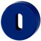 Coloured Nylon Key Escutcheon In Pairs Midnight Blue RAL5003