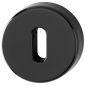 Coloured Nylon Key Escutcheon In Pairs Ebony Black RAL9017