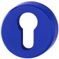 Coloured Nylon Euro Escutcheon In Pairs Cobalt Blue RAL5002