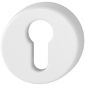 Coloured Nylon Euro Escutcheon In Pairs Diamond White RAL9016