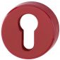 Coloured Nylon Euro Escutcheon In Pairs Rouge Red RAL3003