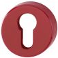 Coloured Nylon Euro Escutcheon In Pairs Rouge Red RAL3003