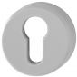 Coloured Nylon Euro Escutcheon In Pairs Dove Grey RAL7506