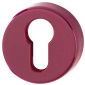 Coloured Nylon Euro Escutcheon In Pairs Claret  RAL3005