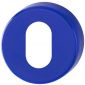 Coloured Nylon Oval Escutcheon In Pairs Cobalt Blue RAL5002