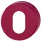 Coloured Nylon Oval Escutcheon In Pairs Claret RAL3005