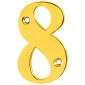 Hoppe Brass Numeral 8 79mm
