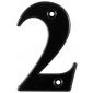 Hoppe Black Door Numeral 2 79mm