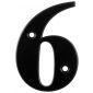 Hoppe Black Door Numeral 6 or 9 79mm