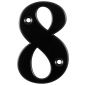 Hoppe Black Door Numeral 8 79mm