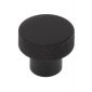 Hoxton Wenlock Matt Black Cupboard Knob 30mm HOX130MB