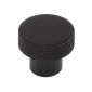 Hoxton Wenlock Matt Black Cupboard Knob 30mm HOX130MB