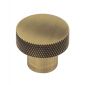 Hoxton Wenlock Antique Brass Cupboard Knob 30mm HOX130AB