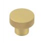 Hoxton Wenlock Satin Brass Cupboard Knob 30mm HOX130SB