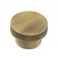 Hoxton Wenlock Antique Brass Cupboard Knob 40mm HOX140AB