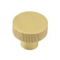 Hoxton Thaxted Satin Brass Cupboard Knob 30mm HOX230SB