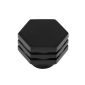 Hoxton Nile Matt Black Cupboard Knob 30mm HOX330MB