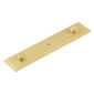 Rushton Knob Back Plate Satin Brass 140x30mm HOX6090SB