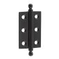 Hoxton Matt Black Finial Hinge 50x35mm HOX800MB