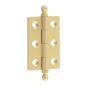 Hoxton Satin Brass Finial Hinge 50x35mm HOX800SB