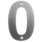 Satin Stainless Steel 102mm Numeral 0