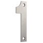 Satin Stainless Steel 102mm Numeral 1