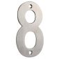 Satin Stainless Steel 102mm Numeral 8