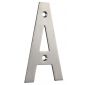 Satin Stainless Steel 75mm Letter A