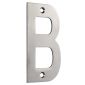 Satin Stainless Steel 75mm Letter B