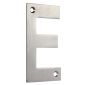 Satin Stainless Steel 75mm Letter E