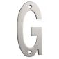 Satin Stainless Steel 75mm Letter G