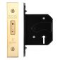 3 Lever Deadlock 64mm PVD Brass