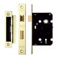 Contract 3 Lever Mortice Sashlock 64mm PVD Brass