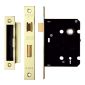 Contract 3 Lever Mortice Sashlock 76mm PVD Brass