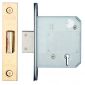 BS3621 5 Lever Deadlock 76mm PVD Keyed Alike