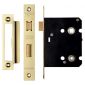 Bathroom Mortice Lock 76mm Polished Brass