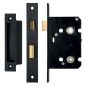 Bathroom Mortice Lock 64mm Black