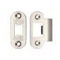 Radius Plates for Tubular Latch Satin Stainless Steel