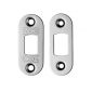 Radius Plates for Tubular Deadbolt Polished Stainless Steel