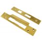 Polished Brass Unlacquered Sashlock Strike Plate Pack