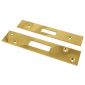 Unlacquered Brass Deadlock Strike Plate Pack