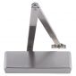Size 2-4 Door Closer with Backcheck & Delayed Action Satin Nickel