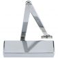 Size 2-4 Door Closer with Backcheck & Delayed Action Polished Nickel