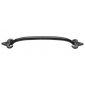 Black Iron Rustic Fleur-de-lys Cabinet Handle 254mm
