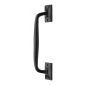 Black Iron Rustic Cranked Pull Handle 254mm