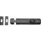 Black Iron Rustic Flat Door Bolt 152mm (6in)