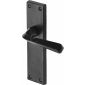 Black Iron Rustic Bridgnorth Lever Latch Door Handles