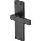 Black Iron Rustic Cheswell Lever Latch Door Handles